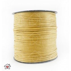 Virvutė 6 mm. auksinė.